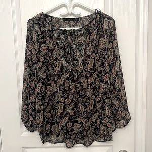 Zara Size XS Paisley Blouse